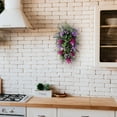 thumbnail image 4 of Printemps Porte d'Entrée Swag Violet Rustique Décoration Ferme Coloré Cottage Couronnes de Printemps pour la Porte d'Entrée, 4 of 5