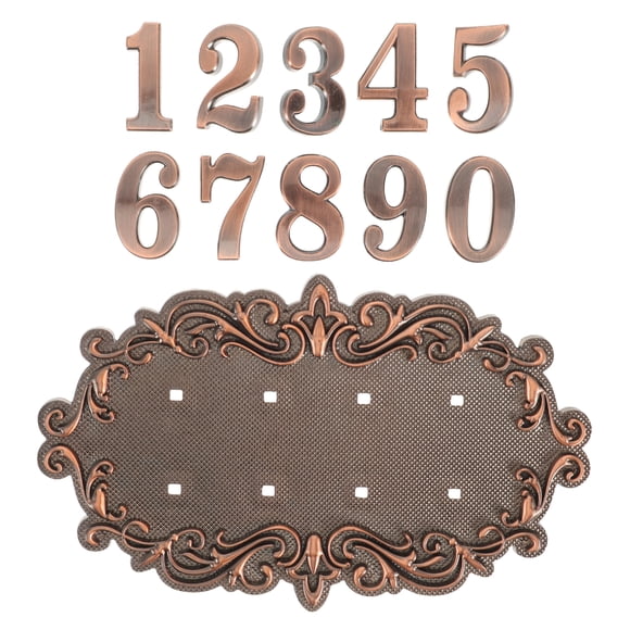 1 Set Address Sign Vintage Mailbox Number House Number Plaque Plate Front Door Plaque