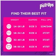 Pull-Ups Girls Learning Designs Training Pants, 2T-3T, 128 Ct