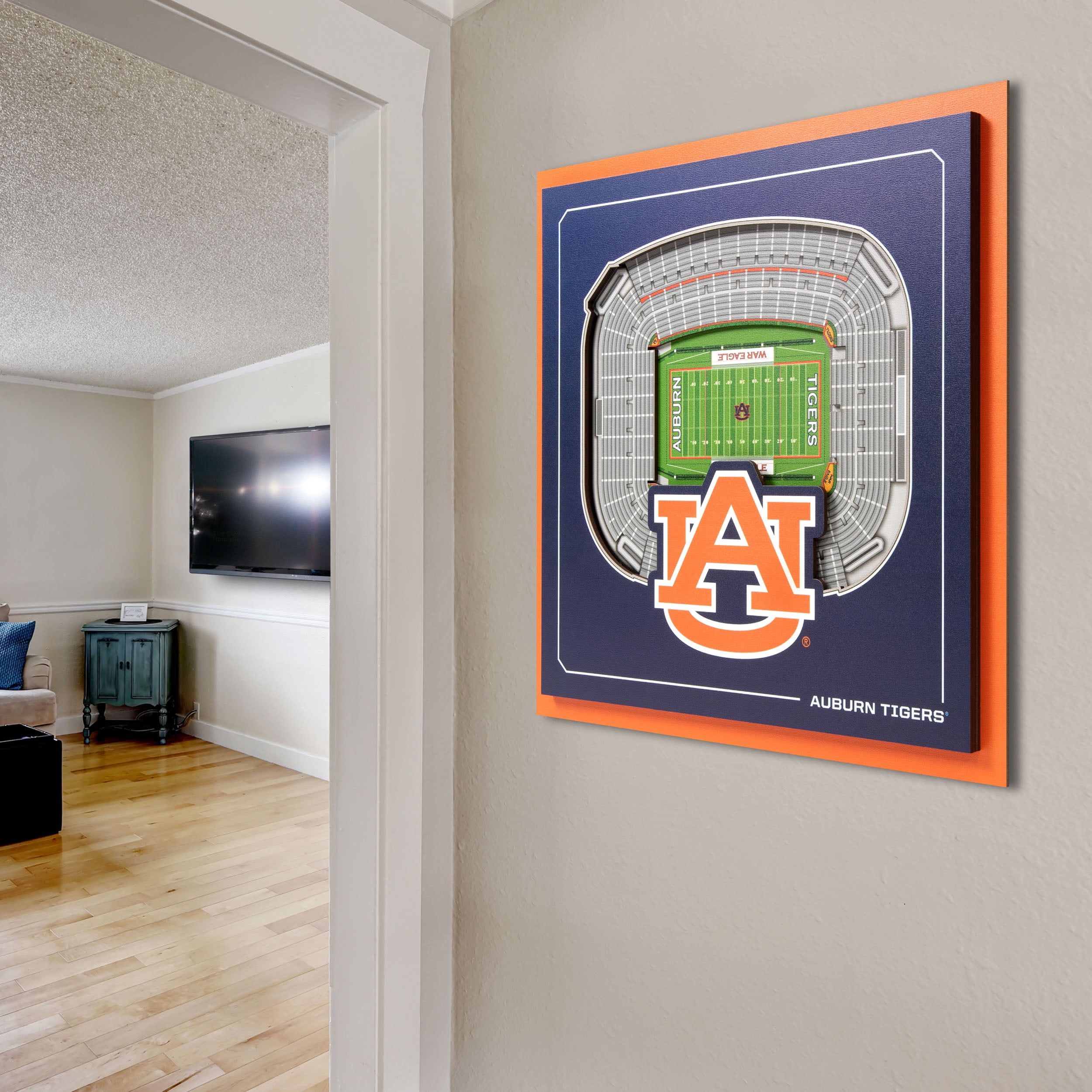 YouTheFan NCAA Auburn Tigers Stadium Series 3D Wall Art