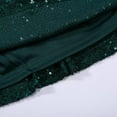 thumbnail image 6 of QHFBli Womens Sequin Skirt Sparkle Stretchy Bodycon Mini Party Glitter Skirts, 6 of 8