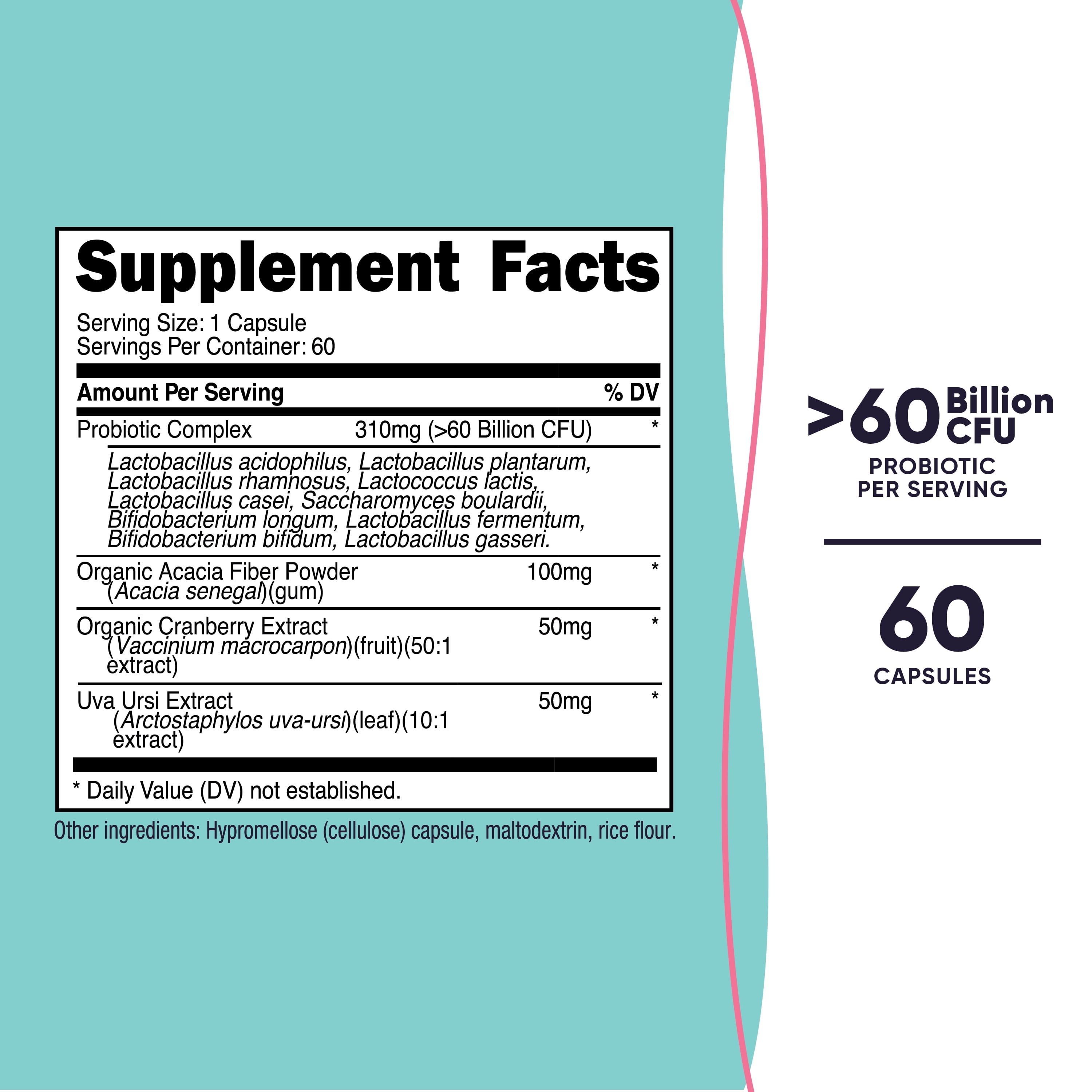 Nutricost Probiotic for Women 60 Billion CFU, 60 Capsules - Probiotic Supplement