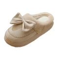 thumbnail image 2 of Roncen Women's Casual Bow Slippers - Thick Sole Slip-Resistant Indoor House Shoes for Fall/Winter, Fashionable Home Slippers with Non-Slip Design, Cozy Comfort for Everyday Wear, 2 of 8