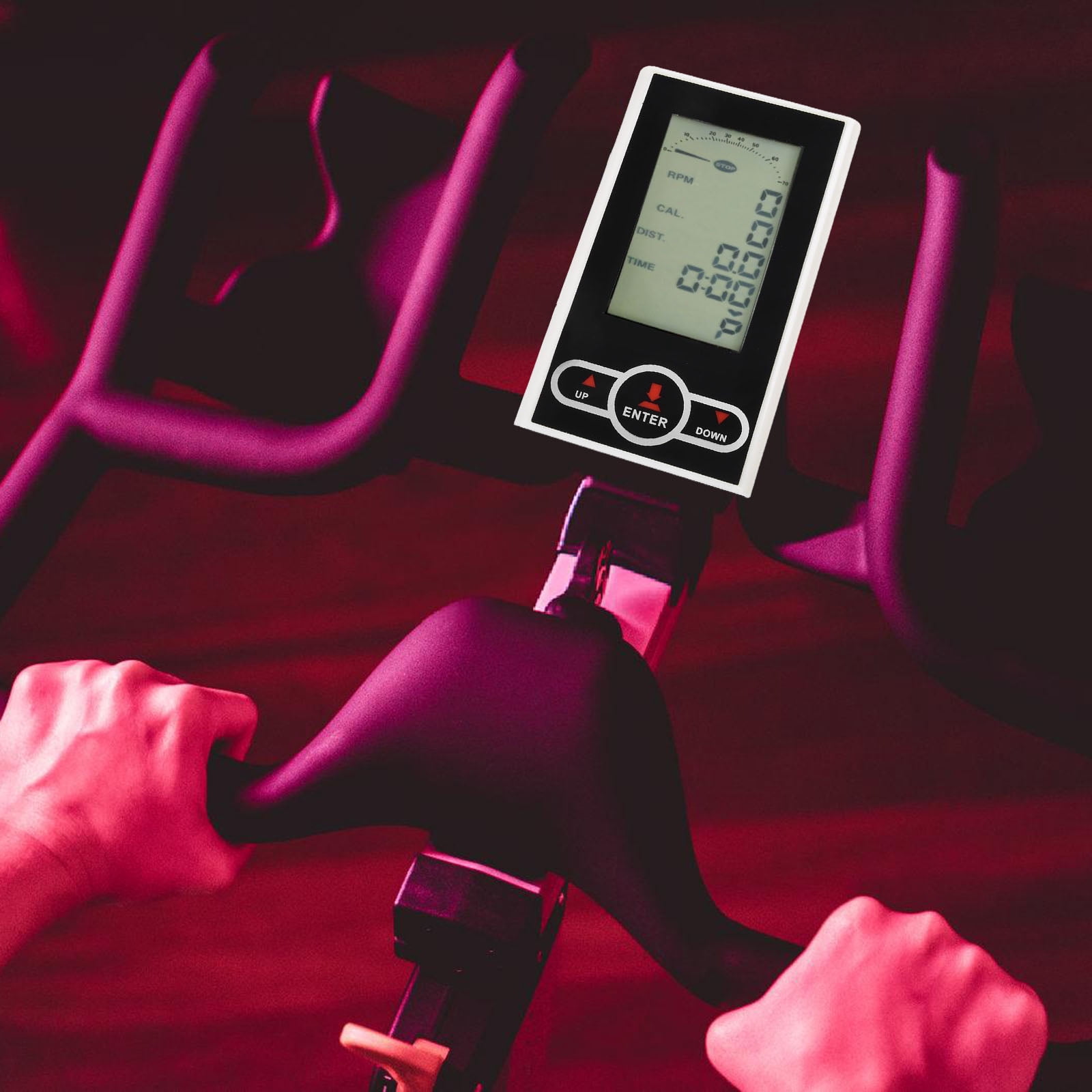 Stationary Bike Monitors With Heart Rate And Calorie Measurement Dashboards for Professional Training Use