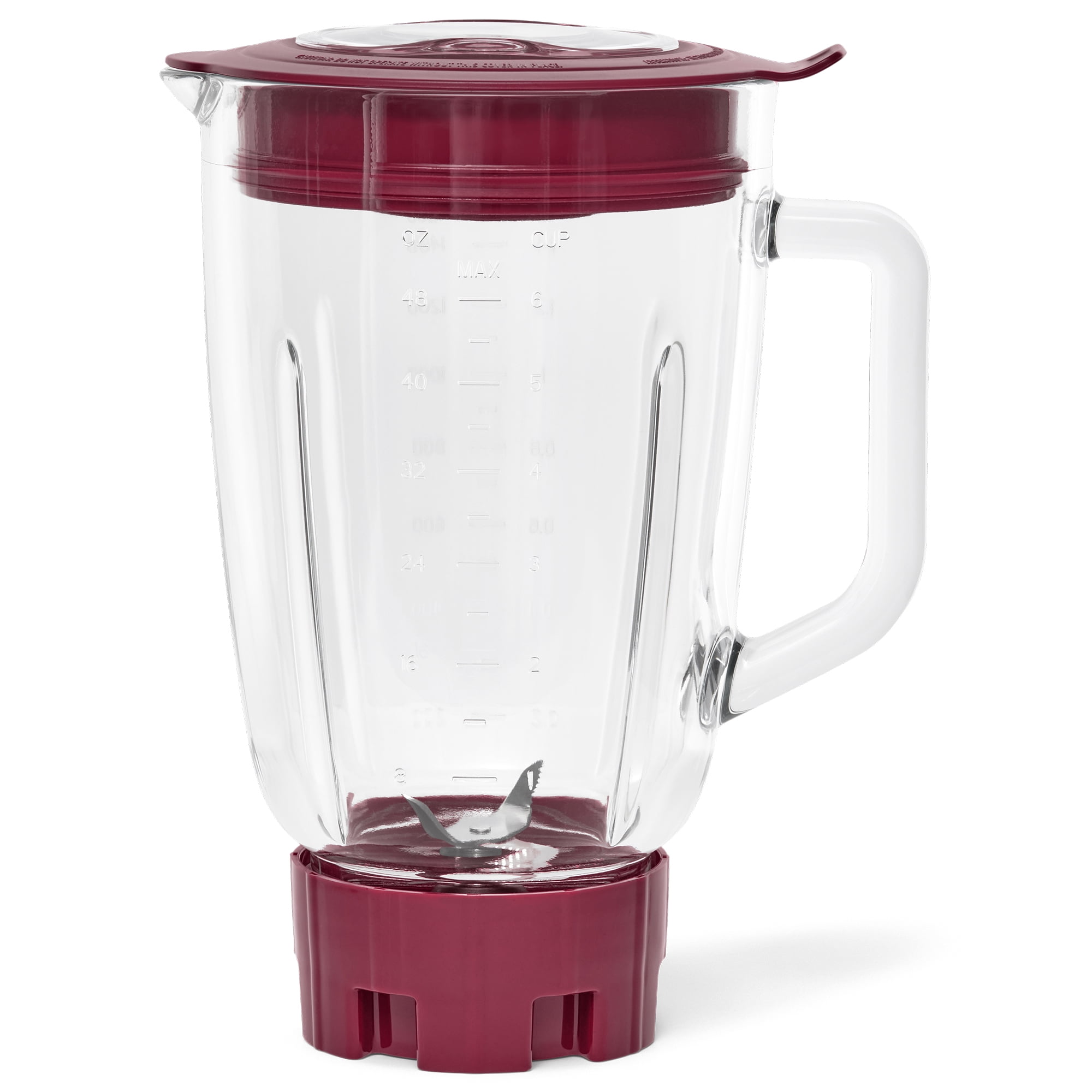 Mainstays Glass Jar 5 Speed Blender with 6-Cup Jar (48Oz) Capacity, Purple Eggplant, New