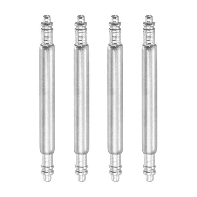 4 piezas de pasadores de resorte de reloj de 16mm, grosor de 1.8mm, pasadores de doble brida de acero inoxidable para reemplazo de correas de reloj