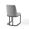 thumbnail image 6 of Modway Amplify Sled Base Upholstered Fabric Dining Chairs - Set of 2 in Black Light Gray, 6 of 10