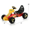thumbnail image 2 of Costway Go Kart Kids Ride On Car Pedal Powered Car 4 Wheel Racer Toy Stealth, 2 of 8