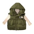 thumbnail image 2 of Ruyang Kids Girls Boys Puffer Vest Sleeveless Water-proof Hooded Down Jackets Lightweight Thick Warm Zip Quilted Gilet, 2 of 3