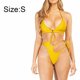 thumbnail image 2 of Bikini sexy con estampado de leopardo, traje de baño de una pieza para mujer, 2 of 6