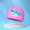 thumbnail image 2 of Glisme Swim Cap Kids Cute Cartoon Children'S Silicone Swimming Caps Pink Hat, 2 of 3