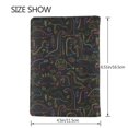 thumbnail image 3 of Pofeuu Doodle Dinosaur Print Travel Document Organizer Passport Holder Men Women for Family (6.5 in x 4.5 in),Wallet Holder Credit Card Clutch Bag Case, 3 of 5