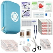 275PCS Car First Aid Kit Supplies for Business Blue First Aid Kits Backpacking Essentials Items Trauma First Aid Survival Kits for Home Outdoor Adventure YIDERBO