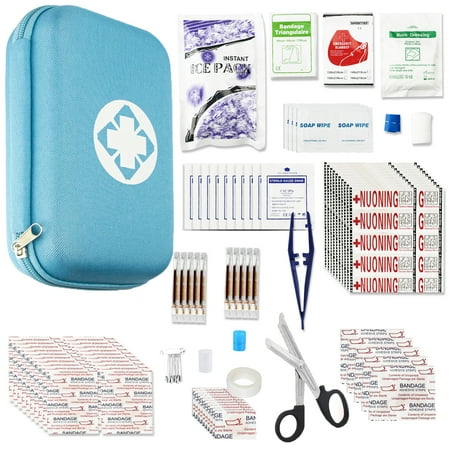 275PCS Car First Aid Kit Supplies for Business Blue First Aid Kits Backpacking Essentials Items Trauma First Aid Survival Kits for Home Outdoor Adventure YIDERBO