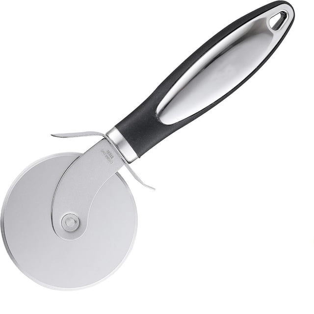 Less Than 5 Cutter Pizza Cutter Wheel Premium Kitchen Pizza Cutter Super Sharp and Pizza Slicer Pizza Wheel Black