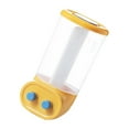 thumbnail image 2 of kurtrusly 1/2/3 Wall-Mounted Dry Food Storage Dispenser Convenient Rice Box Candy Organizer Yellow 2 Grid 1 Pc, 2 of 6