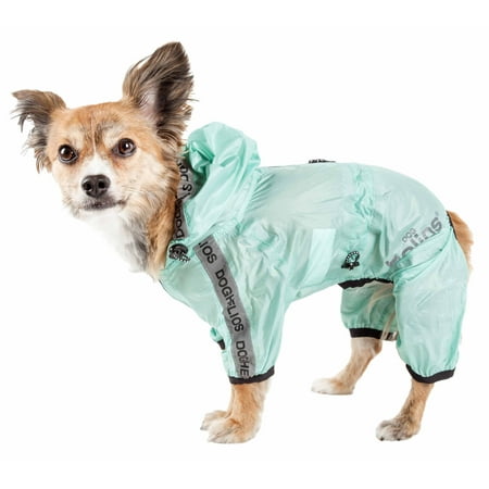 UPC: 0810787038161 | Dog Helios ®  Torrential Shield  Waterproof Multi-Adjustable Full Bodied Pet Dog Windbreaker Raincoat