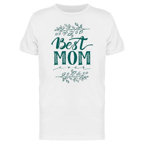 Best Mom Hand T-Shirt Men -Image by Shutterstock, Male Large