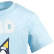 Bluey Mens Short Sleeve Graphic T-Shirt Bandit Blue