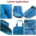 thumbnail image 5 of ELW Chap Splits Suede 4-5 oz 1.6-2mm Turquoise, Pre-Cut Piece 12-14 SQ FT - Split Leather AB Grade Cowhide - Perfect for Auto, Garments, Chaps, Bags, Vest, Aprons, Saddles, Moccasins, 5 of 7