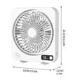 thumbnail image 3 of XGFHYJEH Desk Fan, Box Fan, Small Fan, Box Fan Clearance, Small Desk Fan, Small Fans for Desk, Portable Personal Quiet Electric Fan for Home, Plastic, 3 of 7