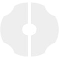 thumbnail image 4 of 34"OD x 7"ID x 11 3/4"C x 1"P Percival Architectural Grade PVC Contemporary Ceiling Medallion, Two Piece, 4 of 11