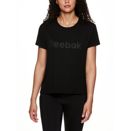 Reebok Women's Renew Short Sleeve Slinky Jersey High Low Tee