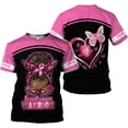 thumbnail image 2 of Personalized Name Breast Cancer Shirt - Survivor Shirts, Pink Cancer Tee S-5XL (ZipHoodie, 5XL), 2 of 8