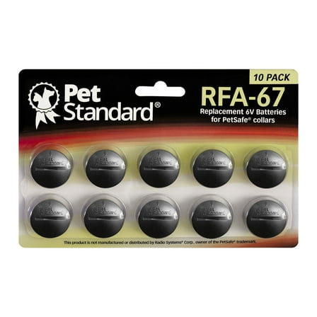 PetStandard Replacement Batteries for PetSafe RFA-67 (Pack of 10)