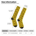 thumbnail image 3 of Womens Caution Tape Knee High Socks Comfy Thermal Boot Long Socks, 3 of 7