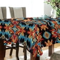 thumbnail image 5 of Yayeee Tablecloths 60" x 90" Rectangle Wrinkle Resistant Party Table Cover, Blue Geometric, 5 of 8