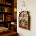 thumbnail image 4 of Wooden Books Read Counter Reading Tracker Sign For Home Library Shelf Table Bookshelf Decor 10 in x 6 in, 4 of 9