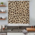 thumbnail image 5 of Leopard Prints Sheer Curtains 84 Inches Long, Modern Geometric Animals Textured Light Filering Curtains, Breathable Simi Curtain Privacy Drapes for Living Room Bedroom Lightweight Window Treatment, 5 of 9