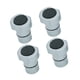 thumbnail image 1 of Topes de freno para clavija de banco de trabajo, tapón de posicionamiento de abrazadera con inserto de goma, rosca M8 19 mm 4 piezas, 1 of 9