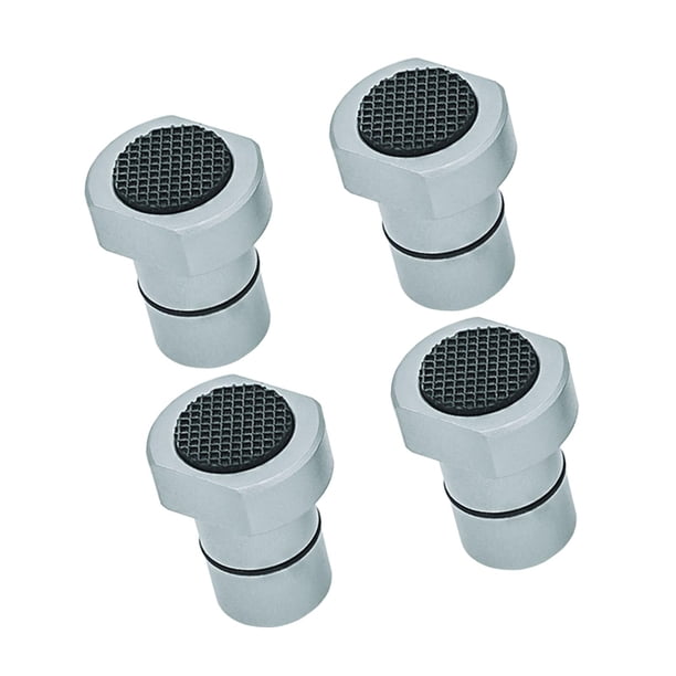 Topes de freno para clavija de banco de trabajo, tapón de posicionamiento de abrazadera con inserto de goma, rosca M8 19 mm 4 piezas