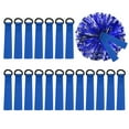 thumbnail image 1 of Etiquetas de nombre de pompones de animadora, etiquetas de equipo en blanco para campamento de animadoras, etiquetas de pompones con cinta, 24 piezas azules, 1 of 7
