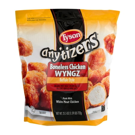 frozen hot wings walmart tyson any tizers boneless chicken wyngz buffalo style 25 frozen hot wings walmart tyson any tizers boneless chicken wyngz buffalo style 25