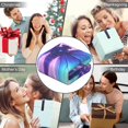 thumbnail image 5 of Glowing Butterflies Wearable Blanket Hoodies for Women Men Adults Butterfly Lovers Plush Soft Purple Starry Butterflies Hooded Blanket for Camping Office Decor Birthday Gifts Decor 60×80 Inch, 5 of 5