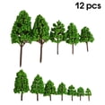 thumbnail image 2 of Train Road Decorative Modelo Tree Interior Outdoor Miniatura Paisaje Realista Plantas Artificiales Simulación árboles falsos 12 Paquetes Noticed HA011883-00, 2 of 7