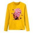 thumbnail image 3 of Tarmeek Breast Cancer Shirts Tops for Women/Long Sleeve Shirts/Crewneck Shirt/Sweatshirt/Hoodie with Blessed Breast Cancer Pink Ribbon/Breast Cancer Awareness Breast Cancer Survivor Gifts for Women, 3 of 4
