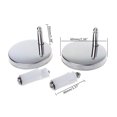 thumbnail image 3 of 2Pcs Top Fix WC Toilet Seat Hinges Fittings Quick Release Cover Hinge Screw, 3 of 8