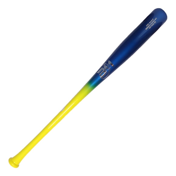 Beisbolmania Bat Beisbol Maple Pro BM243 33.5 Amarillo con Azul