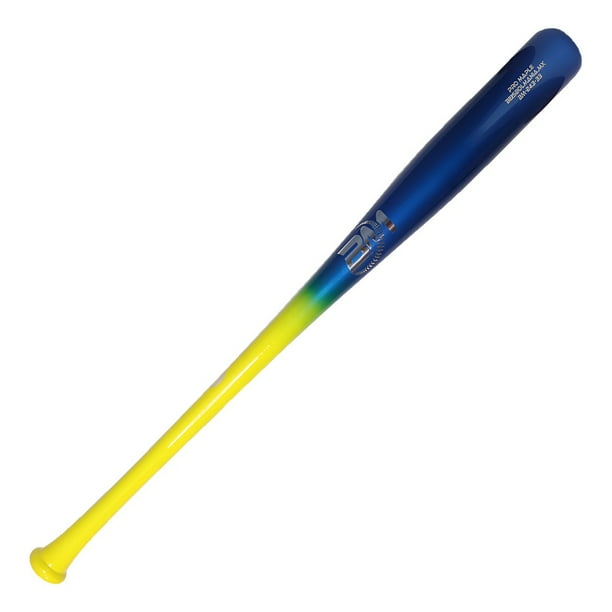 Beisbolmania Bat Beisbol Maple Pro BM243 33 Amarillo con Azul