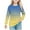 Yellow, variant on Girls Cotton Soft T Shirt Crew Neck Long Sleeve Gradient Color Pullover Tops Fall Spring Yellow 11 Years