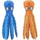 thumbnail image 1 of Juguetes chirriantes para perros, pulpo, sin relleno, juguetes de peluche arrugados para cachorros, juguetes interactivos duraderos para masticar perros pequeños, paquete de 2, 1 of 5