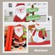 thumbnail image 4 of Adornos navideños de madera para mesa de comedor rústica, letrero de mesa, decoración para automóvil, figuras de pie, juego para niños, 2 piezas, 4 of 6