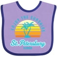 thumbnail image 3 of Inktastic Summer Enjoy the Sunshine St. Petersburg Florida in Blue Boys or Girls Baby Bib, 3 of 4