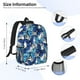 thumbnail image 5 of Easygdp Blue and White Butterflies Mochila Ligera de 15 Pulgadas para Estudiantes, Mochila Cómoda para la Escuela y Viajes, Correas Ajustables, 5 of 6