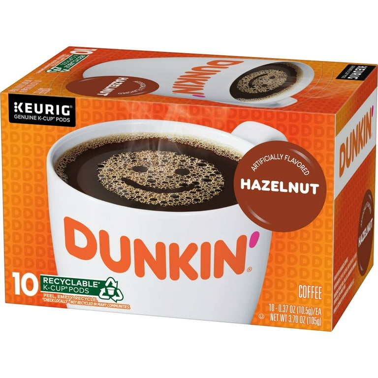 ガボッツ150 カゲロウ155f ポップクイーンF130 パンプキン140 Dunkin', Hazelnut Artificially Flavored Coffee, 10 Ct K-Cup Pods