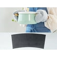 thumbnail image 5 of REGALWOVEN 6 Pack Place Mats Faux Leather Placemats for Kitchen Dining Table Decor Black Gold 20*12in, 5 of 7
